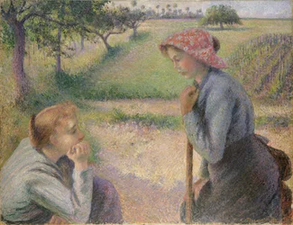 Dos jóvenes campesinas